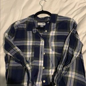 Navy & Green flannel